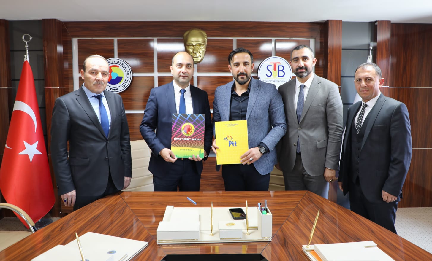 SİVAS TİCARET BORSASI ÜYELERİNE PTT AKILLI ESNAF SANAL POS PROTOKOLÜ İMZALADI