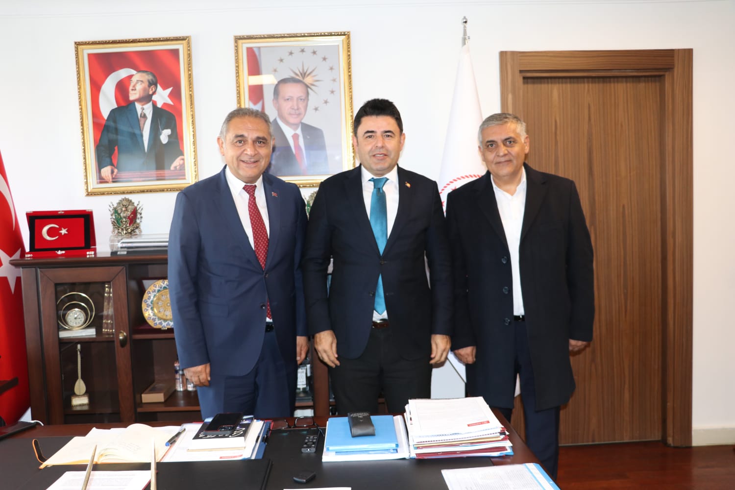 BELEDİYE BAŞKANI NAMİ ÇİFTÇİ’DEN OSMAN BOYRAZ’A ZİYARET