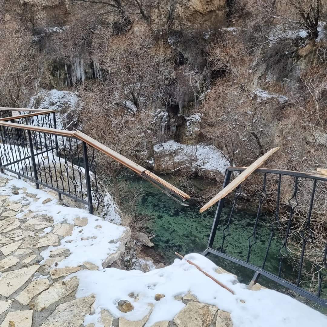 Şuğul Kanyonunda Düşen Kayalar Tehlike Saçıyor 