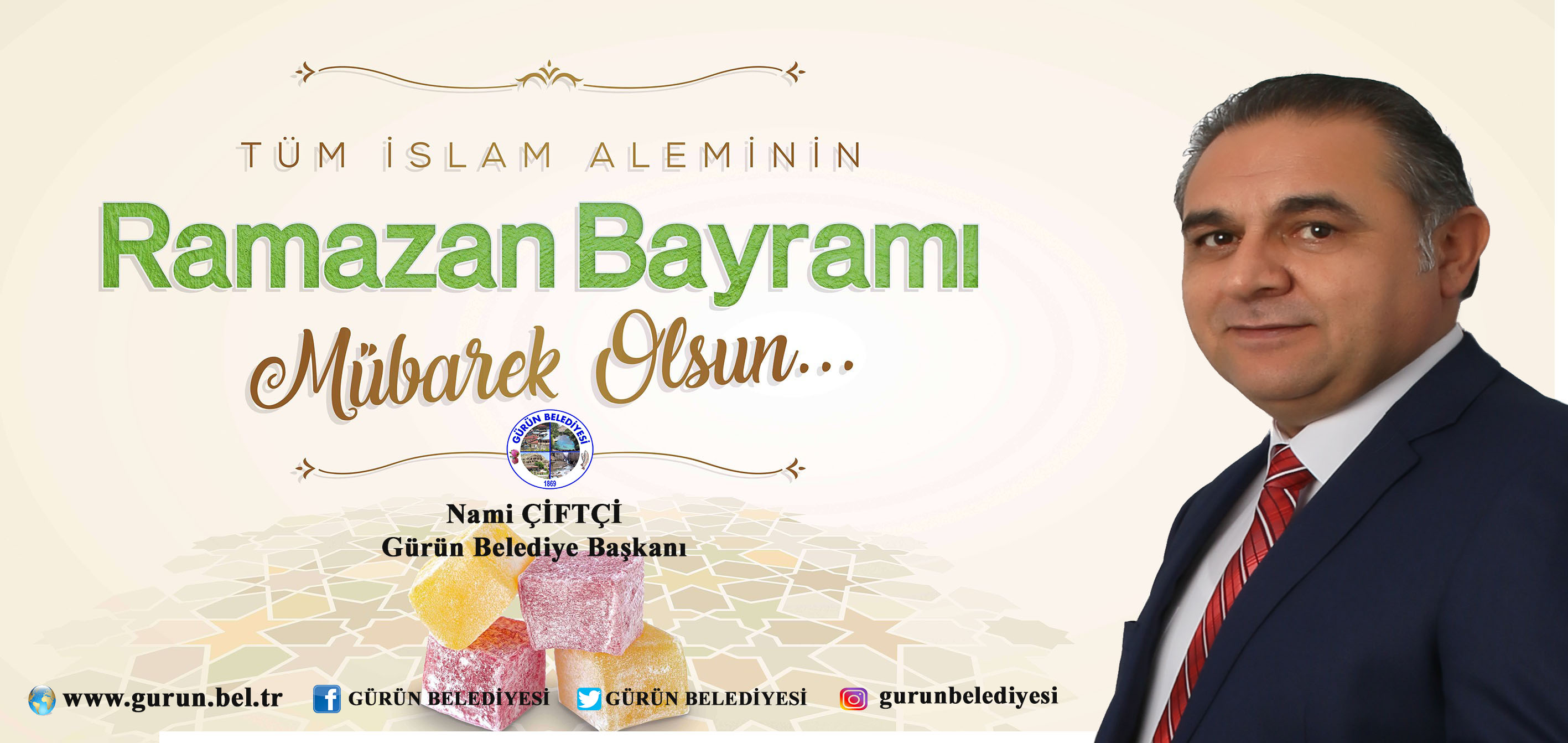 BAŞKAN ÇİFTÇİ: “RAMAZAN BAYRAMI’MIZ MÜBAREK OLSUN”