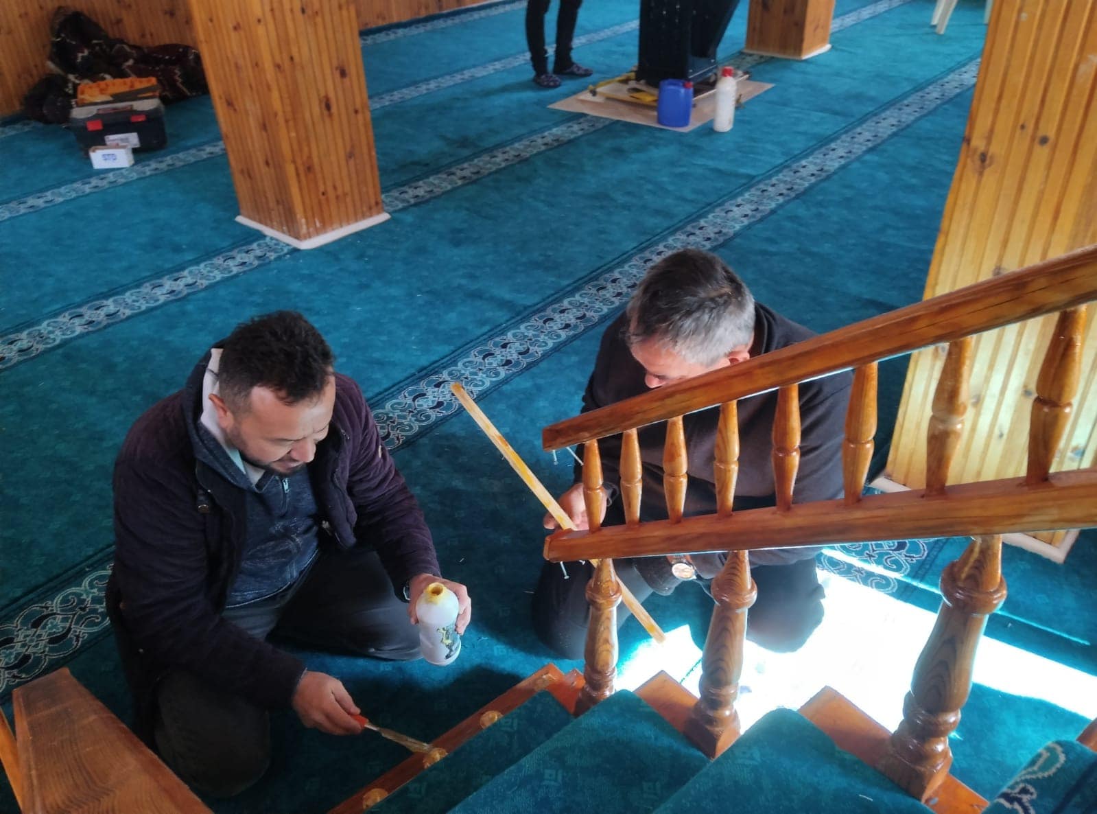 Depremde Yıkılan Şuğul Camii’nin Minberi Öğrenciler Tarafından Restore Edildi