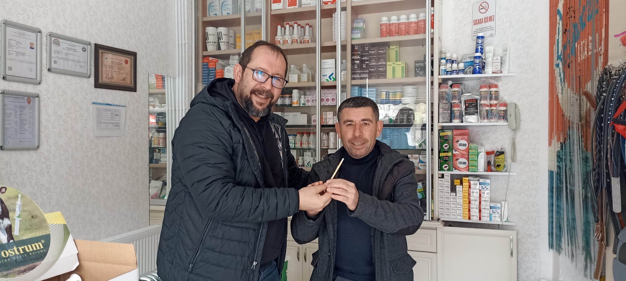 VETERİNER HEKİMDEN BASINA JEST