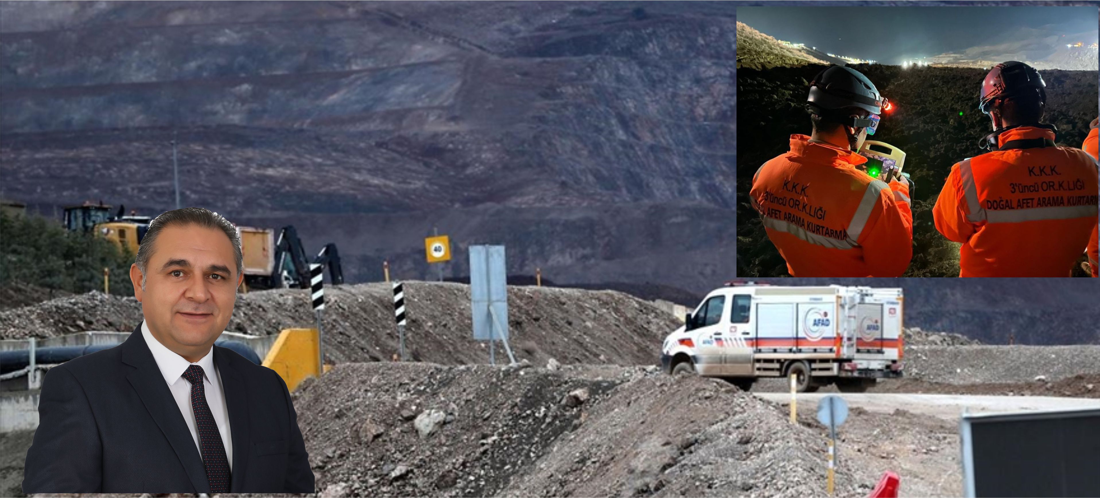 Erzincan'da Toprak Altında Kalan İşçilerin Arama Çalışmaları Devam Ediyor