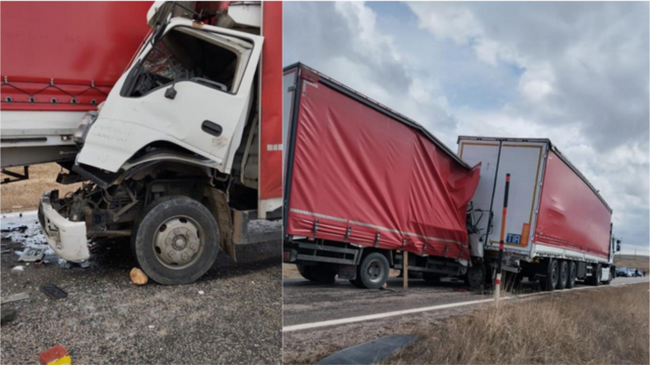 Gürün’de Kamyonet Tıra Çarptı: 1 Yaralı