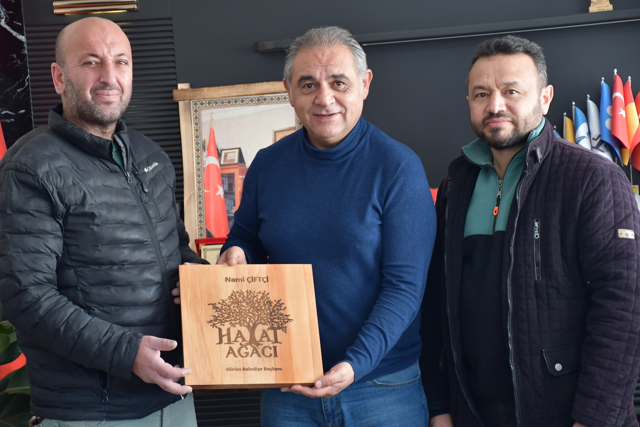 Gürün Mesleki ve Teknik Anadolu Lisesi Müdürü Belediye Başkanını Ziyaret Etti