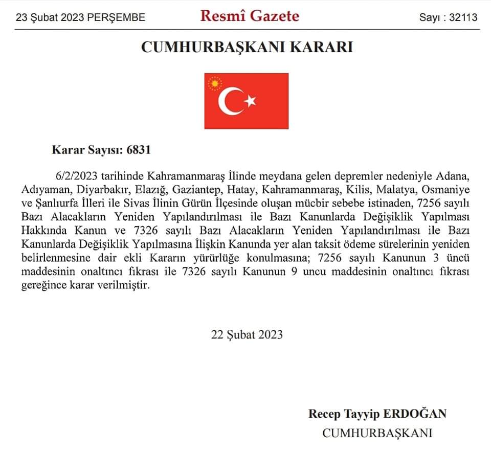 CUMHURBAŞKANLIĞINDAN RESMI AÇIKLAMA GELDİ