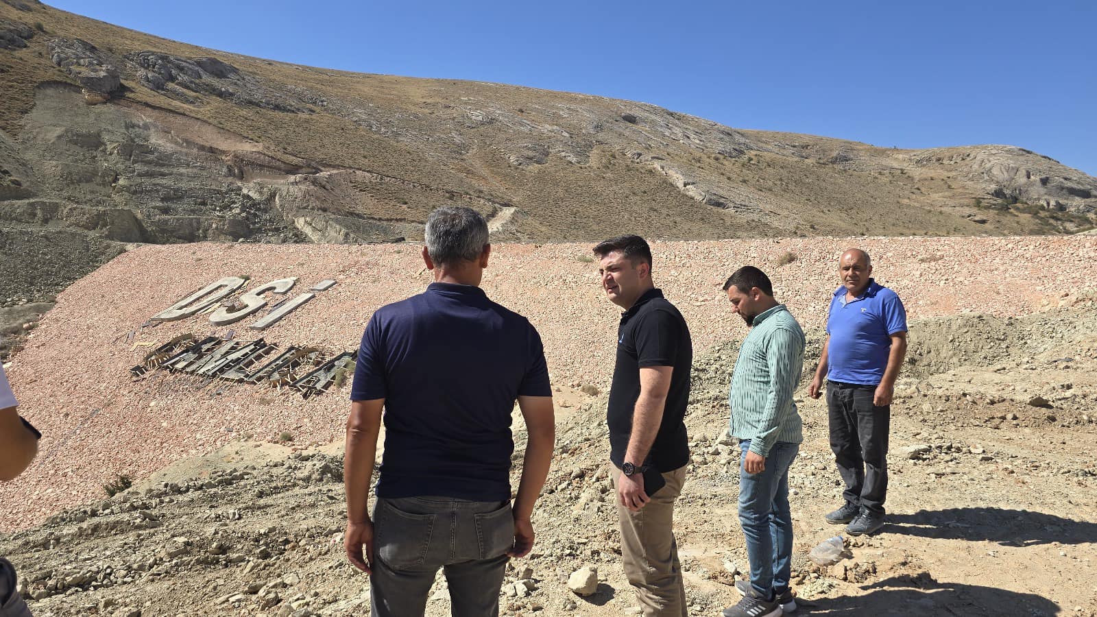 Gürün Çamlıca Köyünde Yapımı Devam Eden DSİ Göleti Ziyaret Edildi