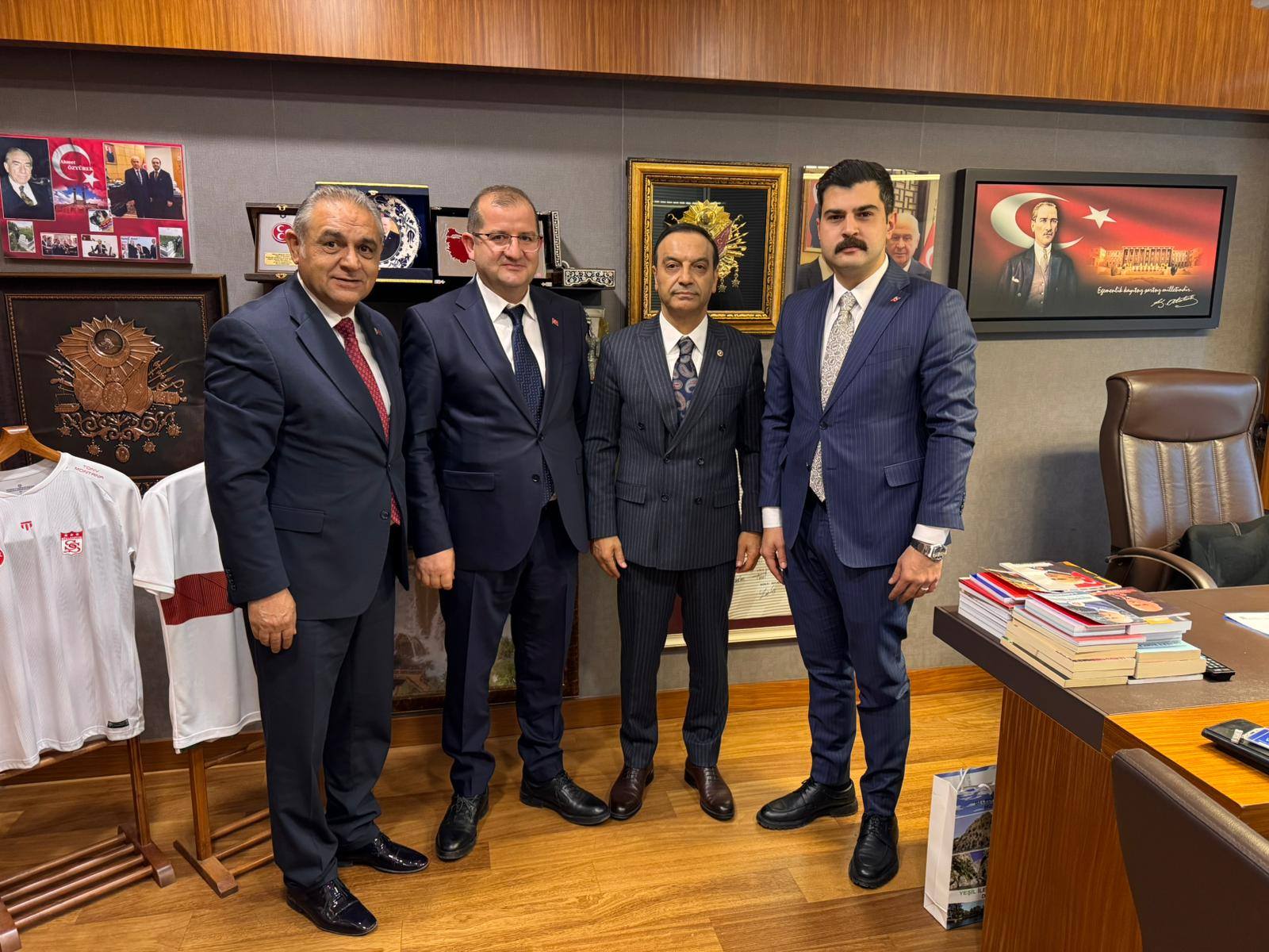 Gürün Belediye Başkanı ve Kaymakamı Ankara’da Temaslarda Bulundu