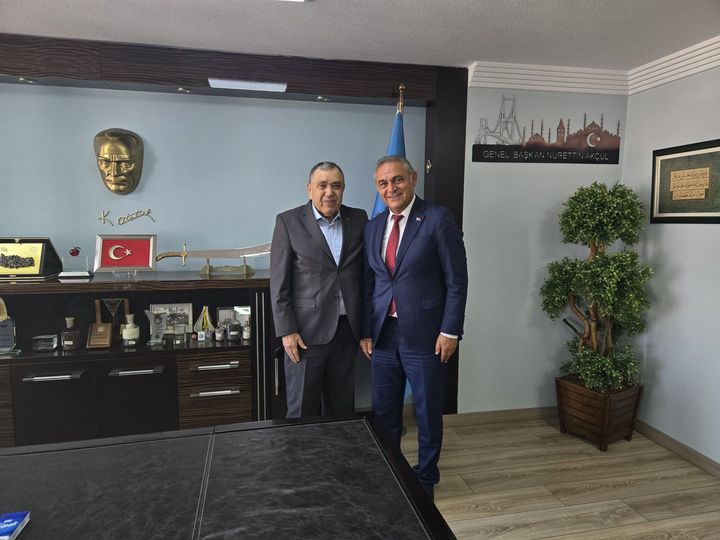 Gürün Belediye Başkanı Maden İşçileri Sendika Başkanını Ziyaret Etti