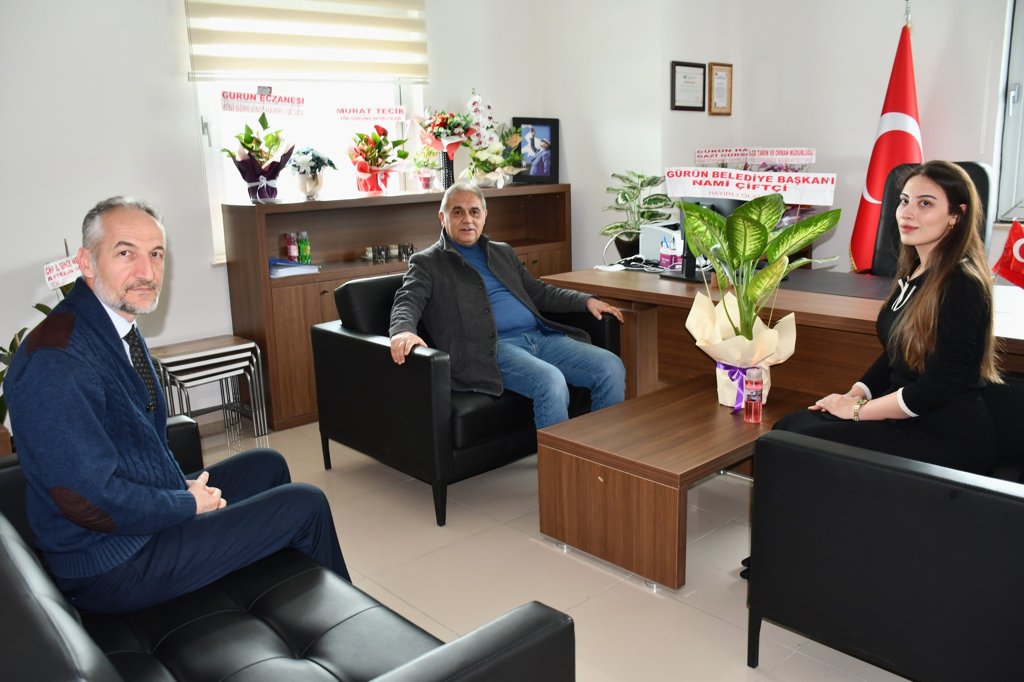 Gürün Belediye Başkanı Nami Çiftçi’den Başhekime Hayırlı Olsun Ziyareti